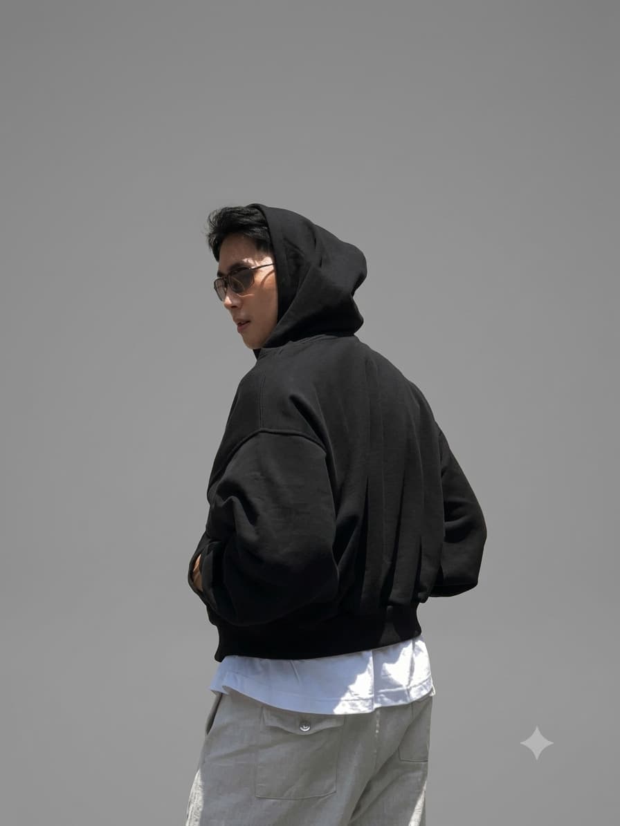 Boxy Zip Hoodie